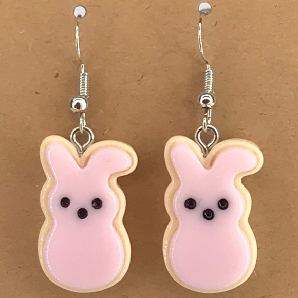 Fashion Jewelry Jewelry - Charming Peep Easter Bunny Earrings